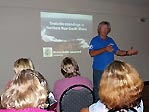 Lance Ferris talking turtles at the Marine Wildlife Talks, Byron Bay