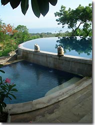 Pool with a view at the Zen resort, Bali,Indonesia