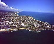 Aerial Caloundra - Photo and text courtesy of Tourism QLD