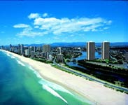 Aerial of Surfers Paradise - Photo and text courtesy of Tourism QLD